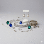 Silver and artificial jewellery 